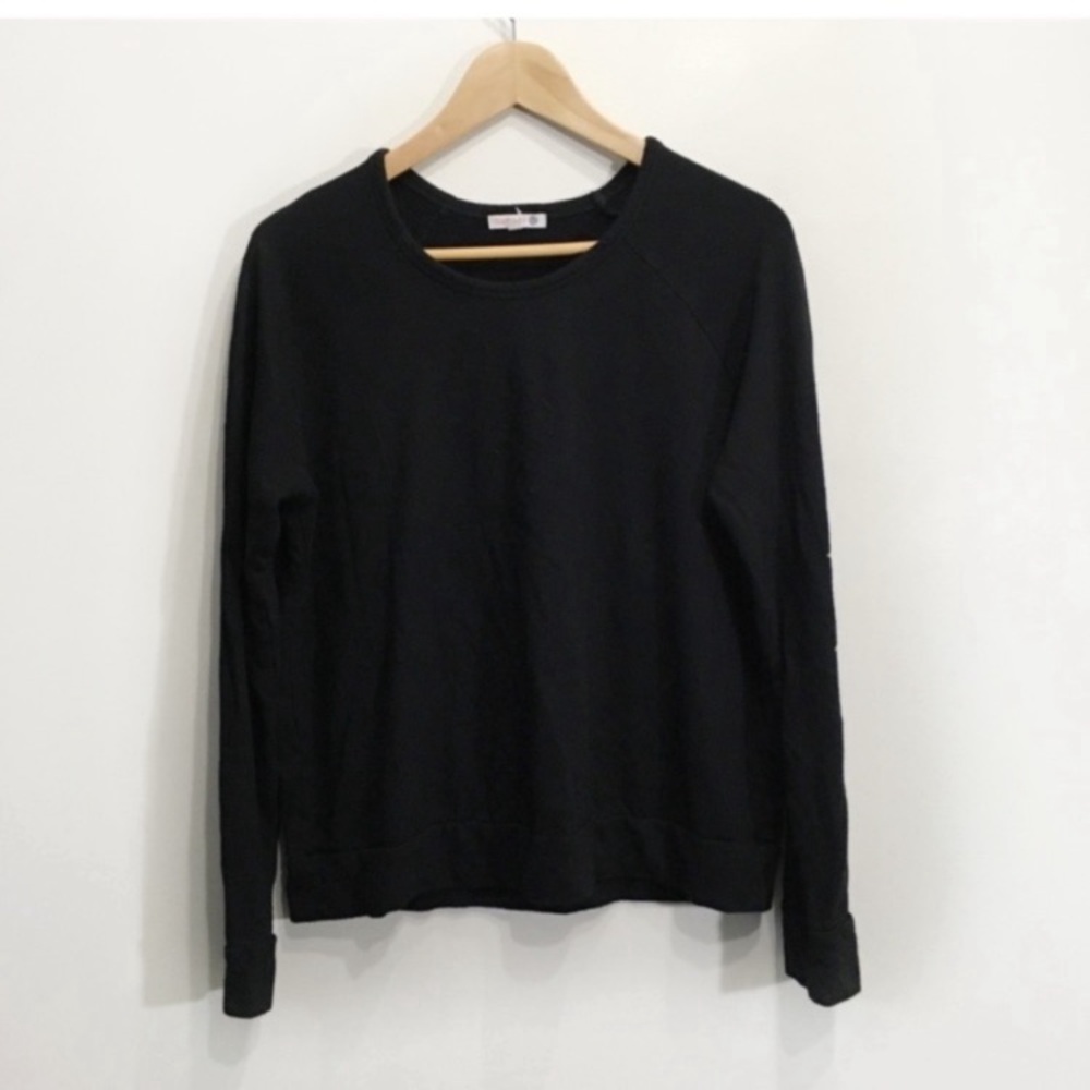 Sundry Size 2 Oversized Crewneck Pullover Black Star Print